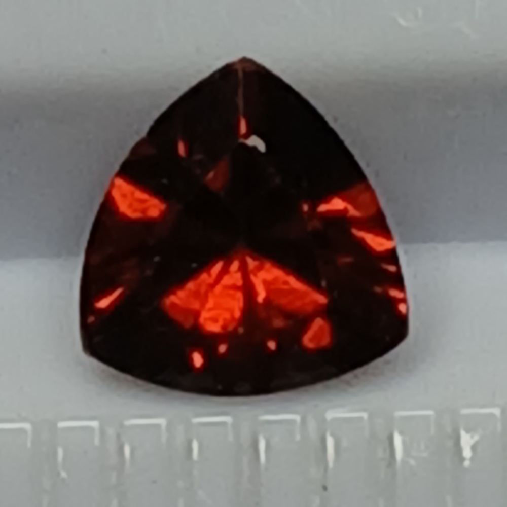 Beautiful Red Garnet Gemstone 5mm Trillion
